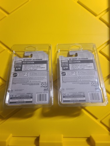 (2) HOT WHEELS 2022 #114 TARGET RED EDITION 83 CHEVY SILVERADO IN PROTECTORS - Picture 2 of 6