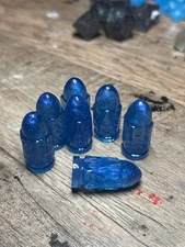 RAW* Bullet Dice: Blue Color-Shift _ Resin-Cast Dice Set  *See Description* D&D