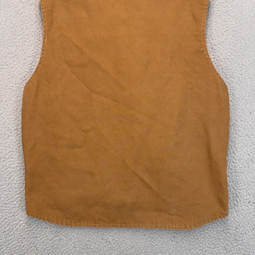 Union Line FR Vest Mens Large Brown Orange Reversible Flame Resistant Workwear - Picture 8 of 12