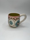 Anthropologie Agata Coffee Mug Handpainted Island Theme 11.5oz