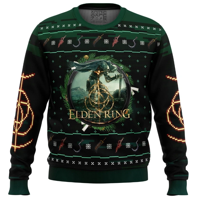 Elden Ring Design Ugly Christmas Sweater