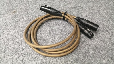 VAN DEN HAL M.C GOLD XLR Kabel 1,5m Audiophile versilbert 24K vergoldet
