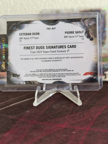 2024 Topps Finest Formula 1 Dual Auto Gasly And Ocon /5 FDS-ALP - Picture 2 of 2