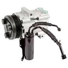 For Ford E-150 E-250 Econoline Club Wagon AC Compressor w/ A/C Drier