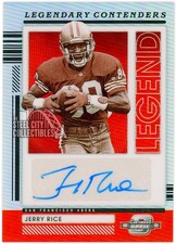Jerry Rice 2021 Panini Contenders Optic Legendary Contenders Auto 2/25