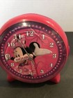 DISNEY MINNIE MOUSE PINK CLOCK CLASSIC plastic