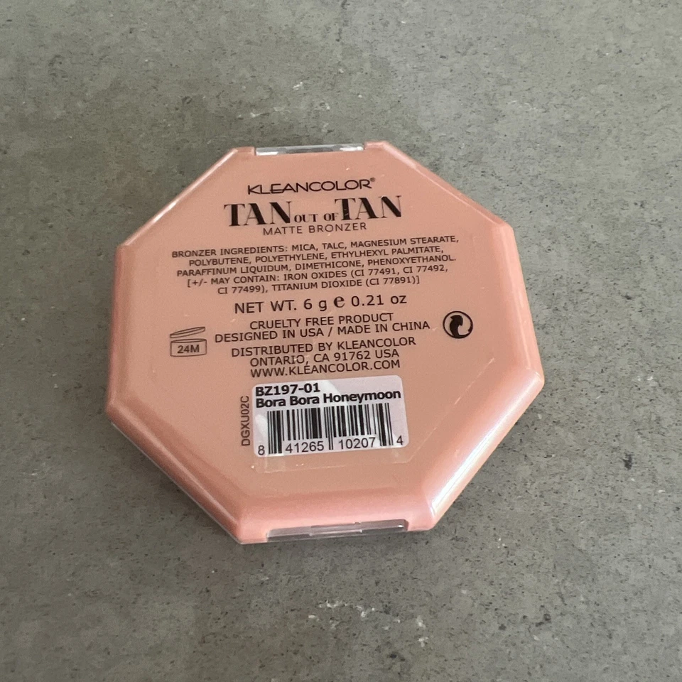 Kleancolor TAN OUT OF TAN Matte Bronzer 01 BORA BORA HONEYMOON | New FAST SHIP - Image 2 of 2