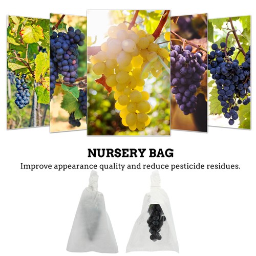100 Pcs Grape Packaging Bag Fruit Protection Paper Bags Waterproof - Picture 12 of 12