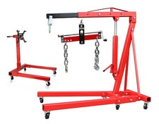 Werkstattkran 2 t Motorkran mit Haken + Motorheber 680 kg + Motorhalter 567 kg