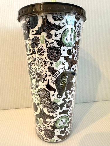Lot of 3 Disney Haunted Mansion Tumblers with Straws ~ 20 oz. Each ~ NEW - Picture 9 of 12