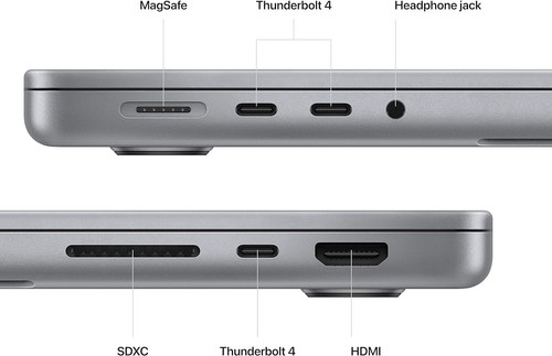 Apple 2023 MacBook Pro Laptop M2 Pro Chip mit 10‐Core CPU und 16‐Core GPU:14,2 - Bild 4 von 5