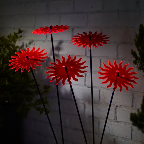 Deko Gartenpfähle lächelnde Sonne | 5x große Gartenschmuck | Outdoor Garten - Bild 9 von 35