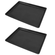 2pcs Pet Cage Bedpans Plastic Pet Toilet Pans Poop Trays Pet Cage Supplies US