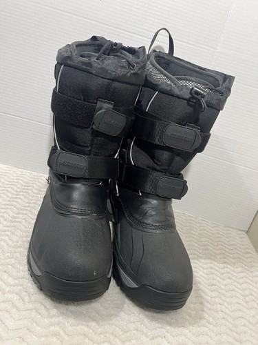 Baffin Eiger Polar Men's Size 13 Black Ajustable Winter Snow Boots