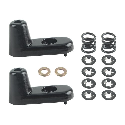 Aluminum Sun Visor Swivel Brackets Pair Kit for Jeep Wrangler 2003-2006 - Picture 2 of 10