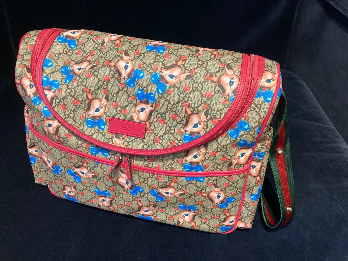 GG Gucci Bambi Baby Nappy /Diaper Bag with Changing Mat- BRAND NEW