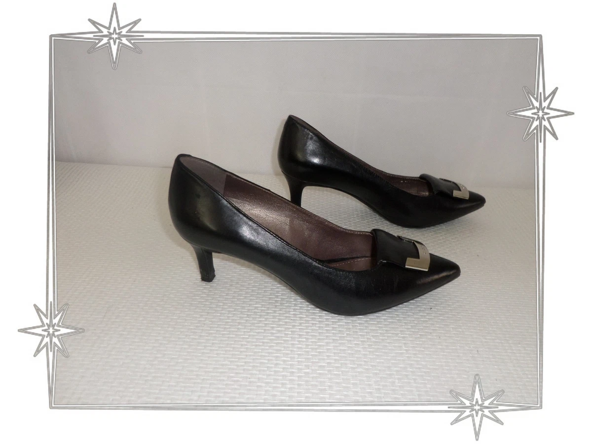 Escarpins GEOX RESPIRA En Nubuck Noir - Talon Moyen, Pointure 36, Neufs Sans Emballage D'origine