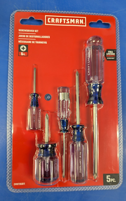 #ad NEW Craftsman 5 Piece Phillips Screwdriver Set CMHT65011 Free Shipping $14.99