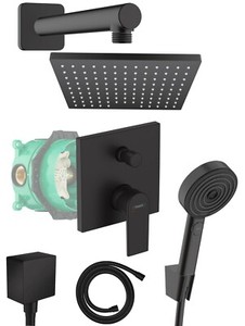 Hansgrohe Vernis Shape Duschsystem - Schwarz Matt (71468670)
