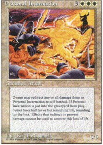 Personal Incarnation x4 - 4th Edition - Moderate Play, English - 4th Edition - Picture 1 of 1