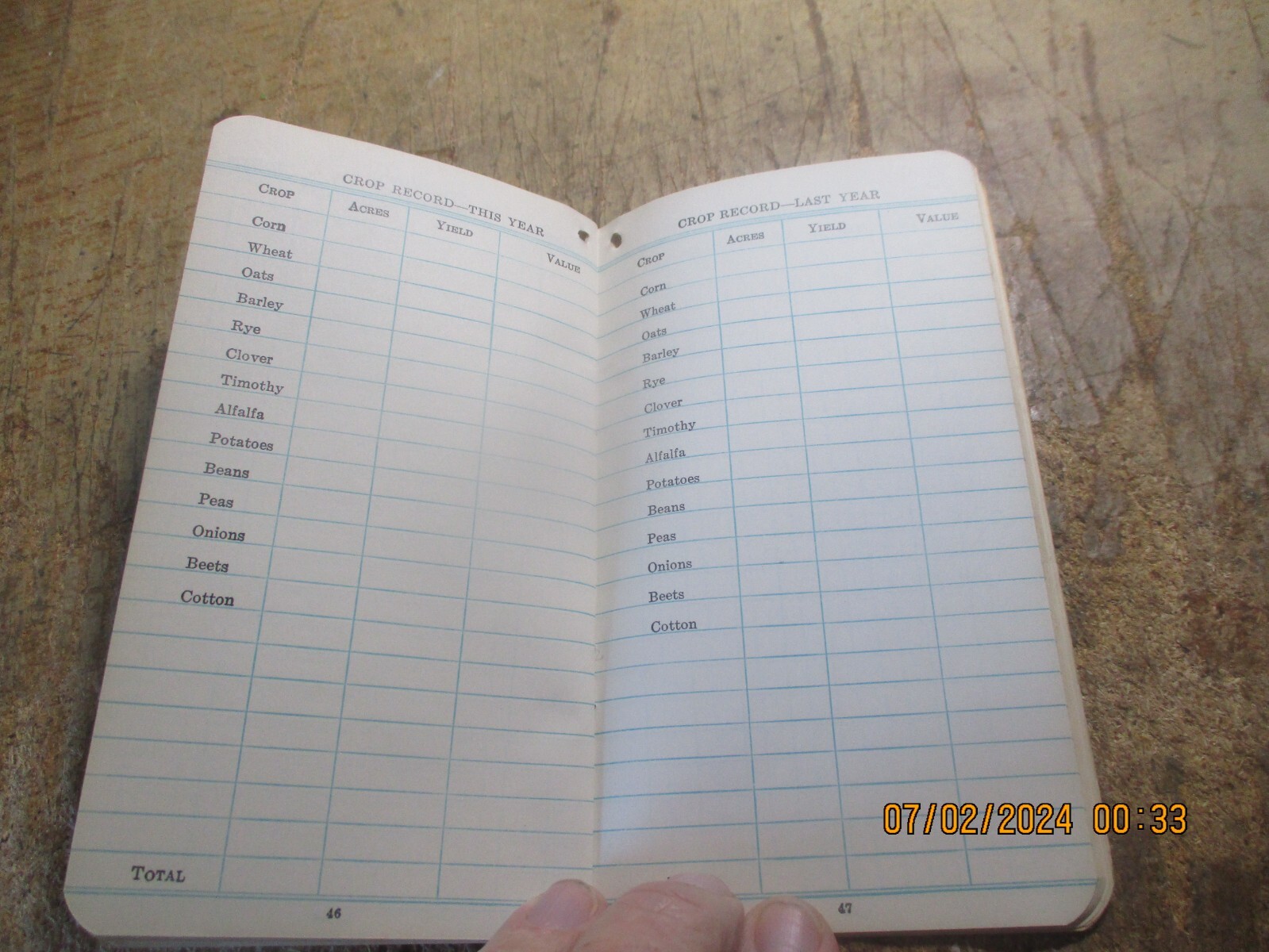 JOHN DEERE 195253 FARMERS POCKET LEDGER M.C. SORENSEN HARTINGTON NEBRASKA as is eBay