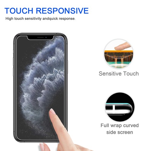 Paquete de 2 protectores de pantalla de vidrio templado 9H para iPhone 11/11 Pro/11 Pro Max - Imagen 5 de 28