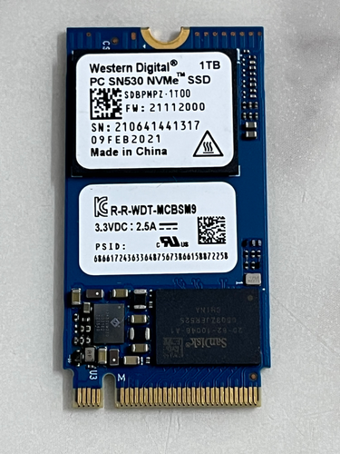 Western Digital PC SN530 SDBPMPZ-1T00 1TB M.2 2242 NVMe PCIe Gen3 x 4 SSD For PC - Afbeelding 2 van 6