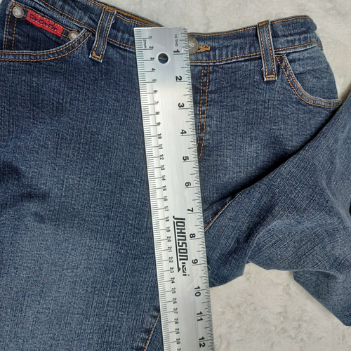 C'EST TOI Jeans Women Sz 9-10 Low Rise Stretch Bootcut Blue 5-Pocket Casual USA - Picture 6 of 9