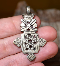 Handmade Ethiopian Coptic Orthodox Christian Metal Cross Pendant Ethiopia Africa