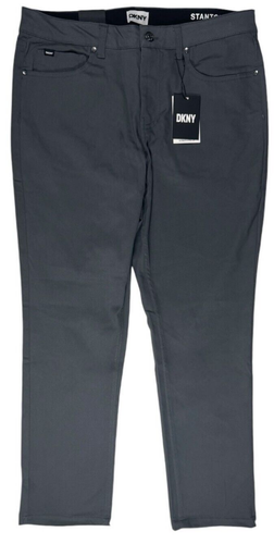 NWT DKNY Mens Ultimate Stretch Pants Stanton Slim Fit 32, 33, 34, 36, 38 Gray D1 - Picture 2 of 13