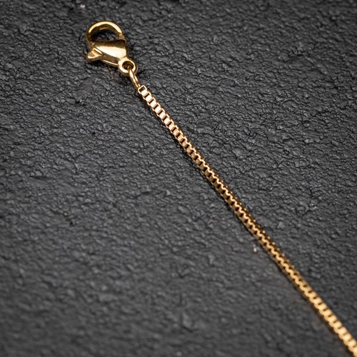 Women's Gold Plated Stainless Steel 1.5mm 16,18,20 Inch Box Chain Necklace - Picture 6 of 6