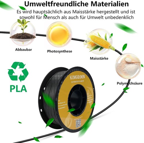 Drukarka 3D Filament PLA 1,75 mm 5KG Drukarka 3D Pakiet Szpula 1KG / rolka Czarna Kobieta - Zdjęcie 6 z 7