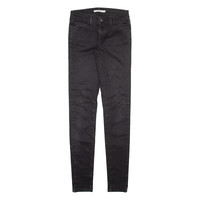 LEVI'S 710 Womens Jeans Black Slim Skinny W26 L32