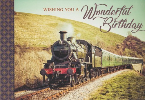 Birthday Locomotives Trains Religious Christian Greeting Card (Pick Your Card) - Picture 7 of 16
