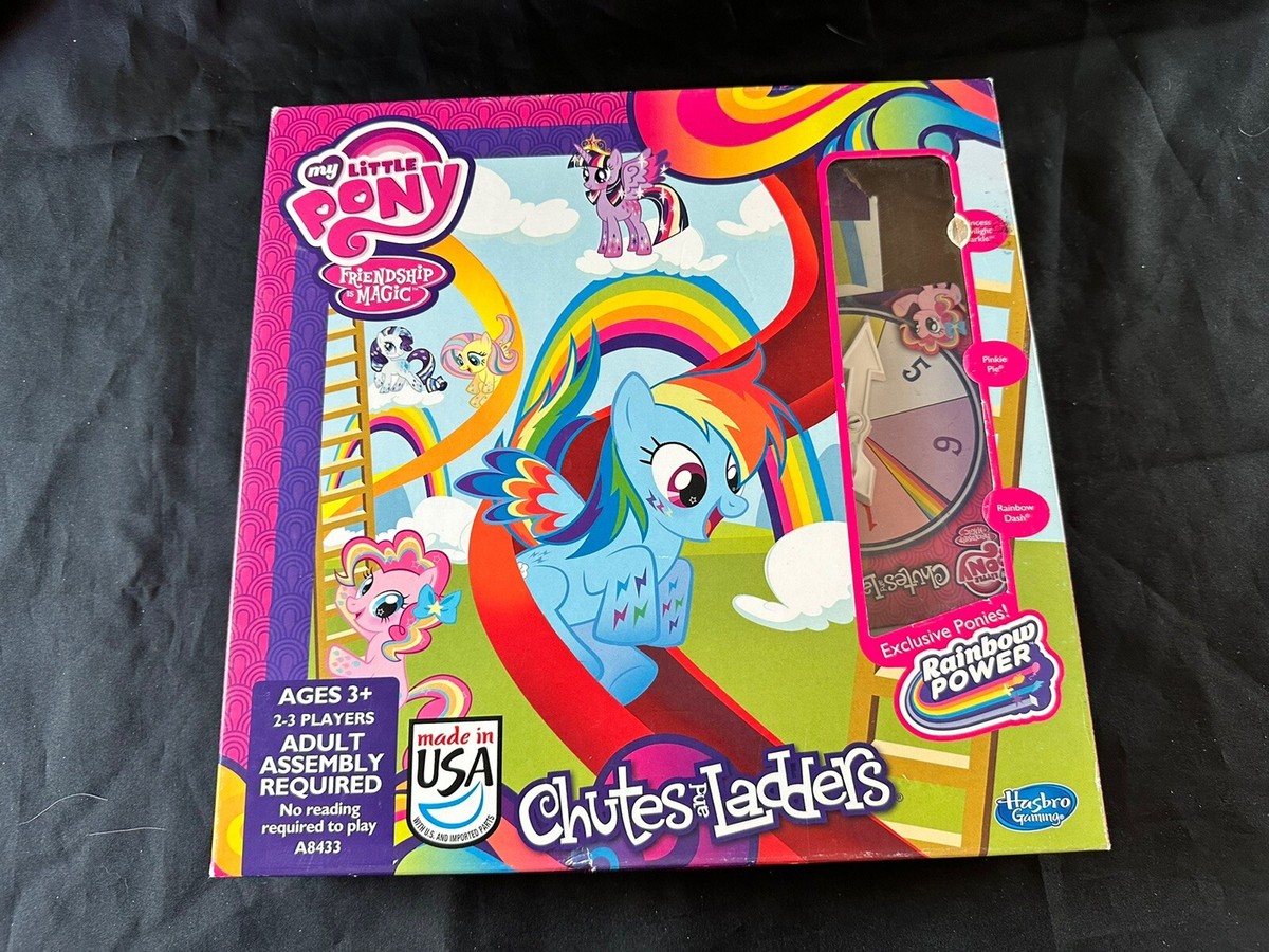 My Little Pony Chutes and Ladders Board Game Exclusive Pony Pawns Complete