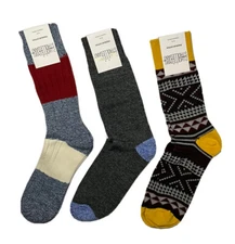 STROLLEGANT Essential Men’s Boot Crew Socks 3 pair Premium Cotton Sz 10-13