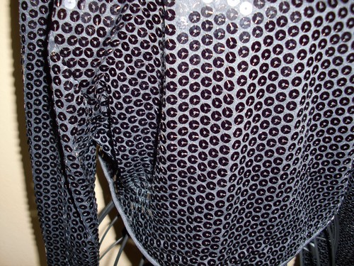 Made in USA"SHUET YOUNG HW Collections"Black Sequence Wrap size S.Super CUTE - Picture 6 of 8