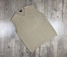 Mens Vintage GANT Knit Vest Sweater Made In Italy size XXL