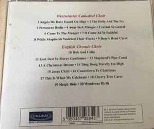 Westminster Cathedral & English Chorale Choirs - A Choral Christmas 20 Tks VGC - Bild 2 von 3