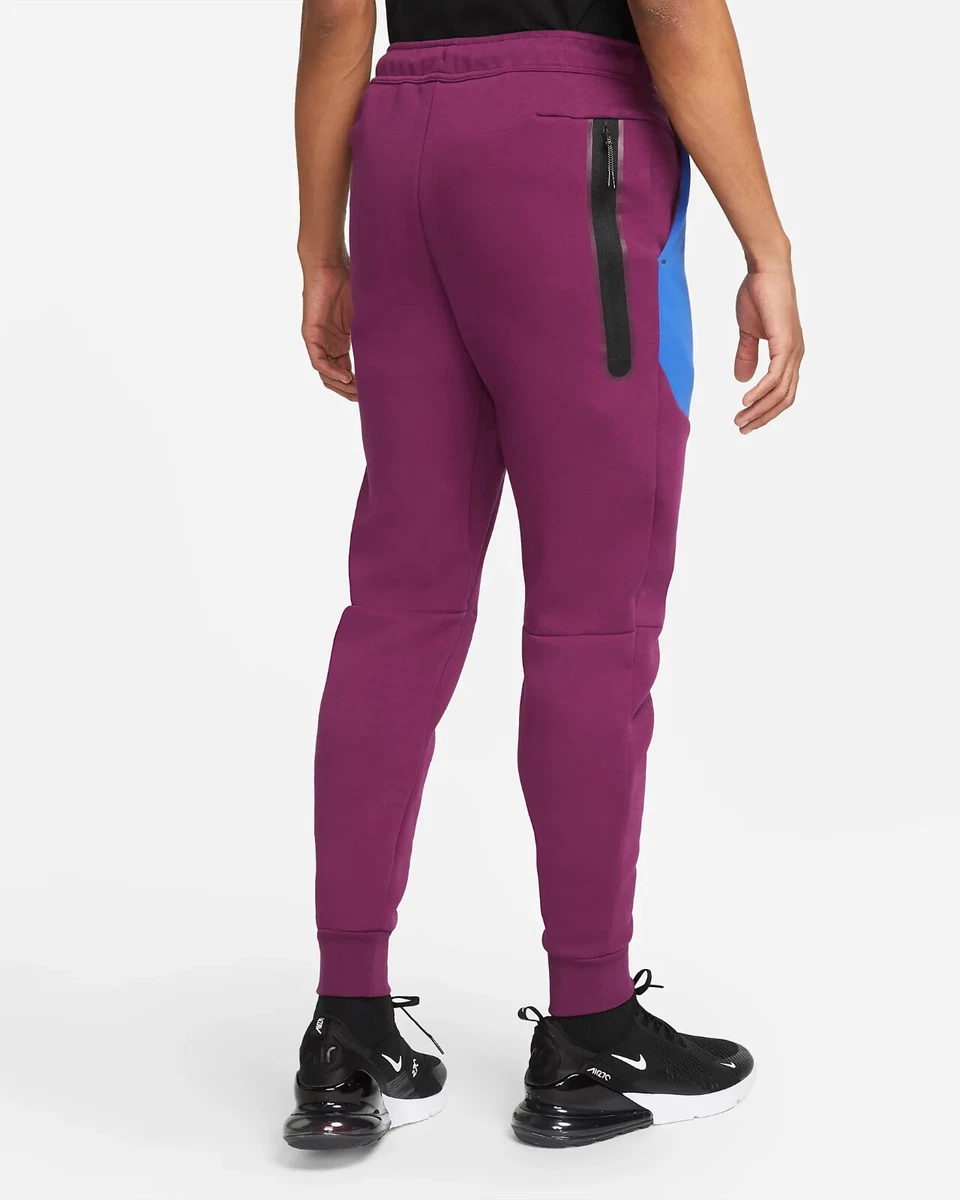 NIKE TECH FLEECE Sangria Game Royal Black PANTCU4495 610 SIZE XXL