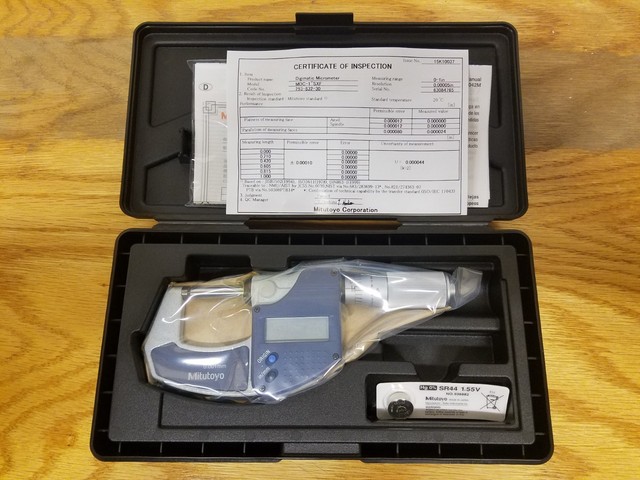 MITUTOYO 293-832-30 0-1/" DIGIMATIC MICROMETER .0005/"