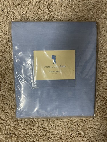 Neuer Pottery Barn Kids blauer Chambray Doppel-Bettbezug - Bild 1 von 3