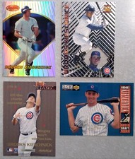 4 BROOKS KIESCHNICK CUBS CARDS ROOKIE - REFRACTOR GOLD SIGNATURE SILVER PARELLEL