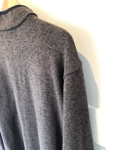 AVALANCHE Pullover Jacket Mens 2XL Quarter Zip Thermal Brown Knit Fleece - Picture 15 of 19