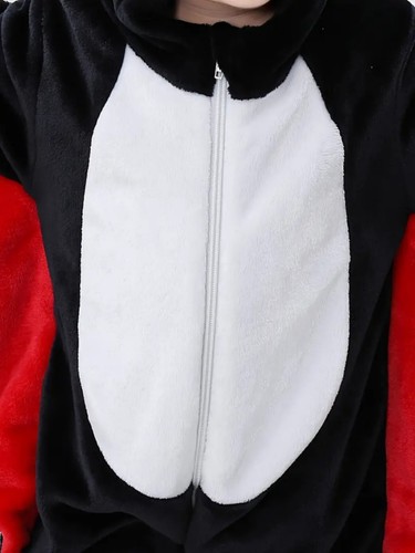 Baby Bat Hooded Jumpsuit with Fuzzy Wings Halloween Costume for Boys & Girls - Picture 10 of 10