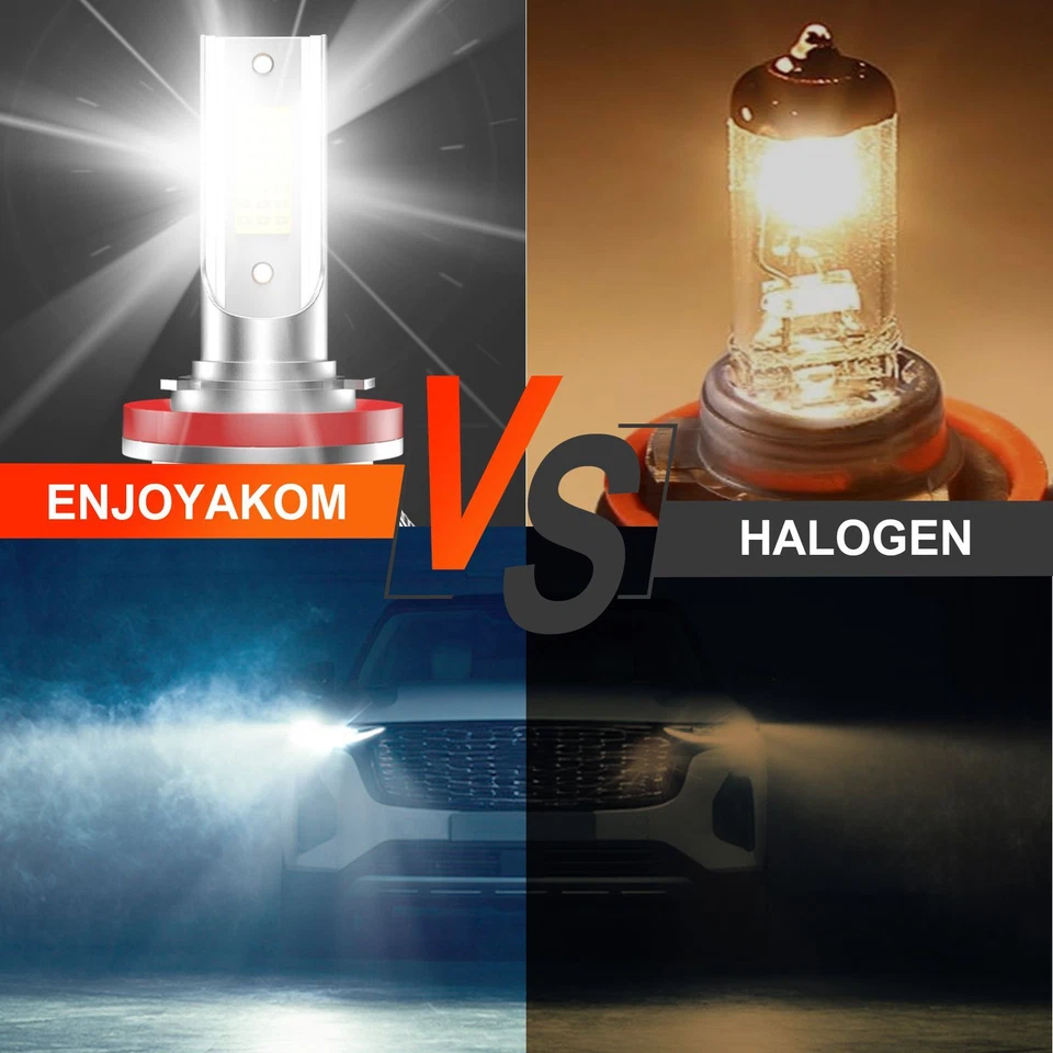 For Volvo 850 1994-1997 LED Headlight Bulbs High Low Beam Kit 9005 9006 White - Изображение 4 из 4