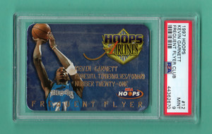 KEVIN GARNETT 1997-98 HOOPS FREQUENT FLYER CLUB FOIL DIE CUT SP NEW PSA 9 MINT