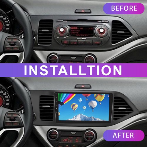 Android 13 Carplay For Kia Picanto Morning 2012-2016 Car Stereo Radio GPS Camera - Picture 2 of 18