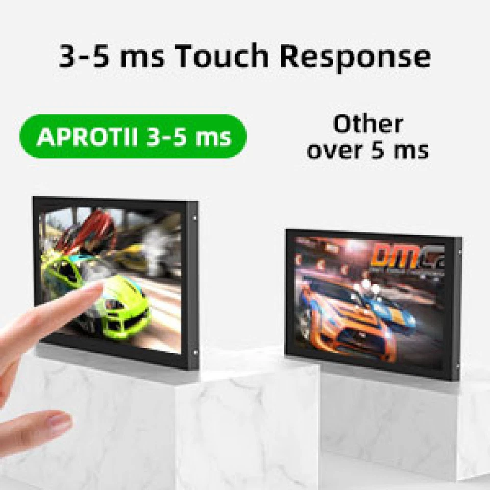 APROTII Mini 7 Zoll HDMI IPS Monitor Touchscreen Gaming Display für Raspberry Pi - Bild 4 von 4