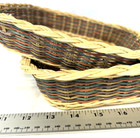 Pyrex Dish Holders Multicolor Wicker Baskets Wall Decor Boho lot of 2